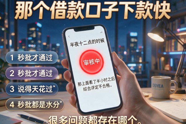 那个借款口子下款快，罗列五个秒批通过的网贷平台