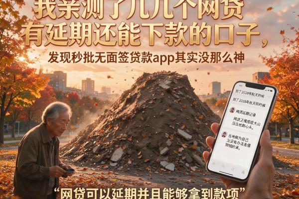 我亲测了几个网贷有延期还能下款的口子，发现秒批无面签贷款app其实没那么神