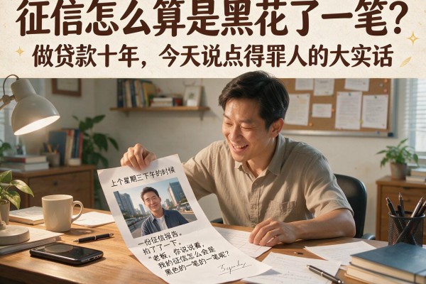 征信怎么算是黑花了一笔？做贷款十年，今天说点得罪人的大实话