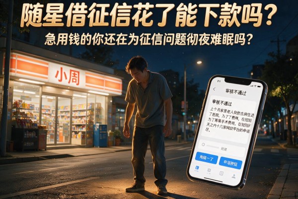 随星借征信花了能下款吗？急用钱的你还在为征信问题彻夜难眠吗？