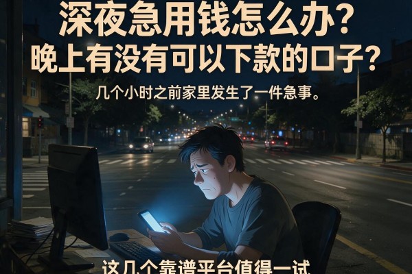 深夜急用钱怎么办？晚上有没有可以下款的口子？这几个靠谱平台值得一试