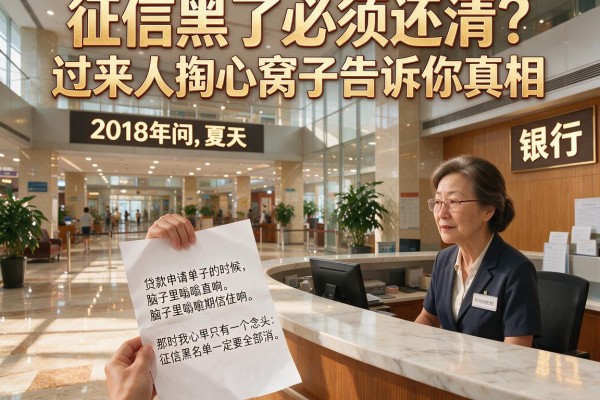 征信黑了必须还清？过来人掏心窝子告诉你真相