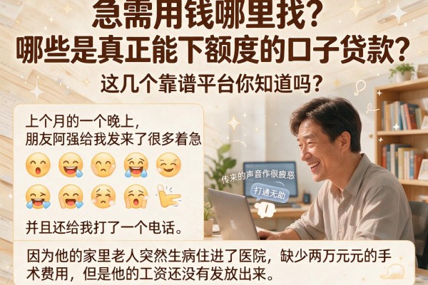 急需用钱哪里找？哪些是真正能下额度的口子贷款？这几个靠谱平台你知道吗？