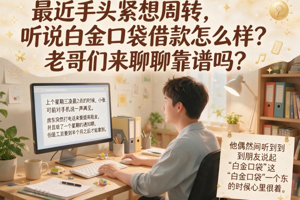 最近手头紧想周转,听说白金口袋借款怎么样?老哥们来聊聊靠谱吗?