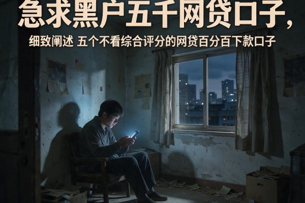 急求黑户五千网贷口子，细致阐述五个不看综合评分的网贷百分百下款口子