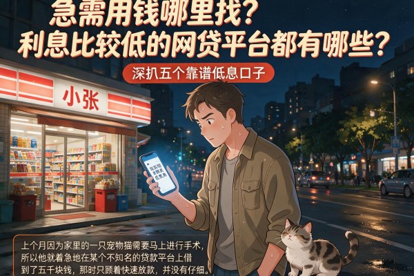 急需用钱哪里找？利息比较低的网贷平台都有哪些？深扒五个靠谱低息口子