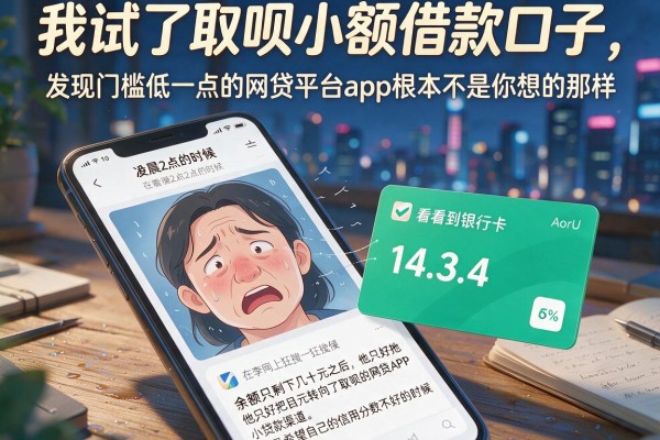 我试了取呗小额借款口子，发现门槛低一点的网贷平台app根本不是你想的那样