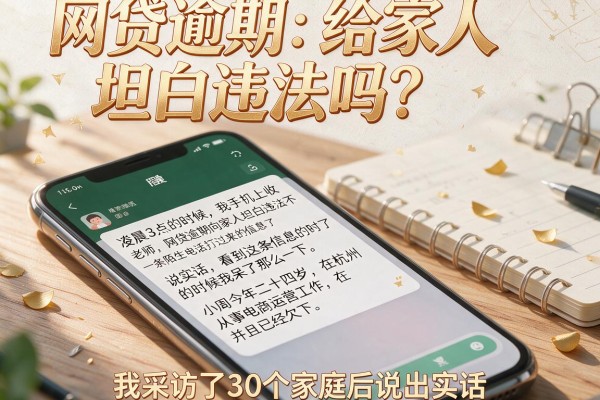 网贷逾期给家人坦白违法吗？我采访了30个家庭后说出实话