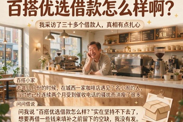 百搭优选借款怎么样啊？我采访了三十多个借款人，真相有点扎心