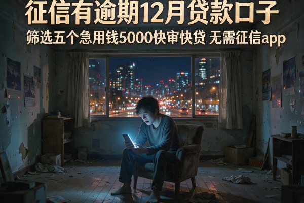 征信有逾期12月贷款口子，筛选五个急用钱5000快审快贷无需征信app