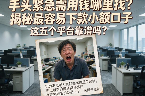 手头紧急需用钱哪里找？揭秘最容易下款小额口子，这五个平台靠谱吗？