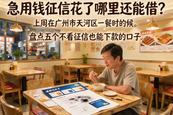 急用钱征信花了哪里还能借？盘点五个不看征信也能下款的口子