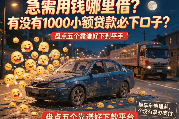 急需用钱哪里借？有没有1000小额贷款必下口子？盘点五个靠谱好下款平台