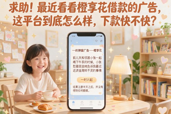 求助！最近看到橙享花借款的广告，这平台到底怎么样，下款快不快？