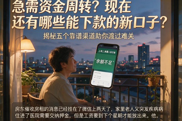 急需资金周转？现在还有哪些能下款的新口子？揭秘五个靠谱渠道助你渡过难关