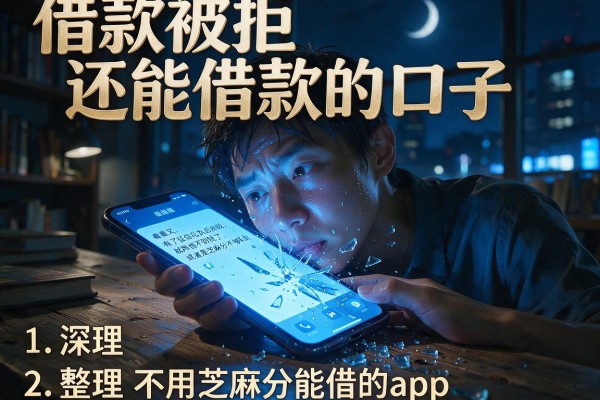 借款被拒还能借款的口子，整理五个不用芝麻分能借的app
