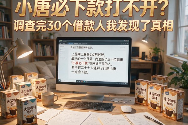 小唐必下款打不开？调查完30个借款人我发现了真相