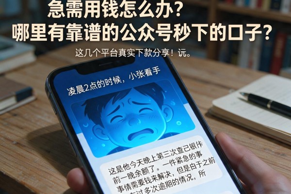 急需用钱怎么办？哪里有靠谱的公众号秒下的口子？这几个平台真实下款分享
