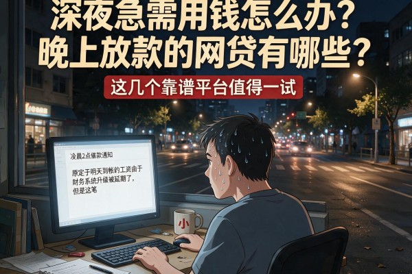 深夜急需用钱怎么办？晚上放款的网贷有哪些？这几个靠谱平台值得一试
