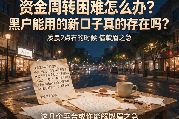 资金周转困难怎么办?黑户能用的新口子真的存在吗?这几个平台或许能解燃眉之急
