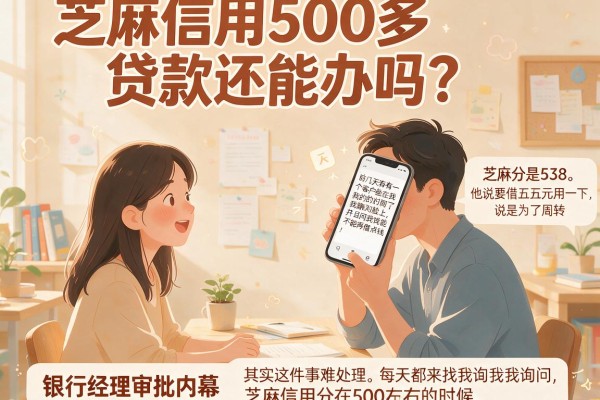 芝麻信用500多贷款还能办吗？银行经理透露审批内幕