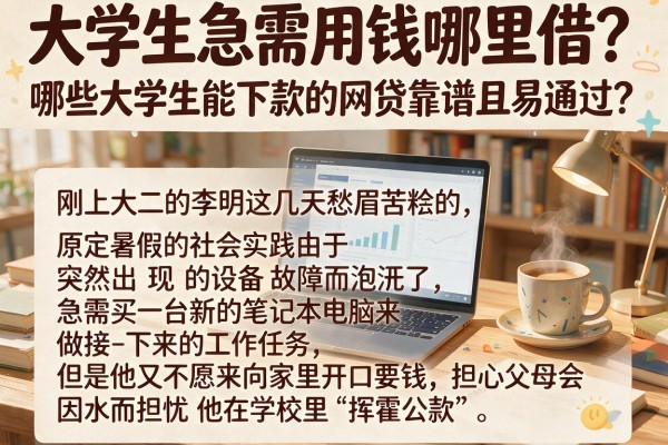 大学生急需用钱哪里借？哪些大学生能下款的网贷靠谱且易通过？