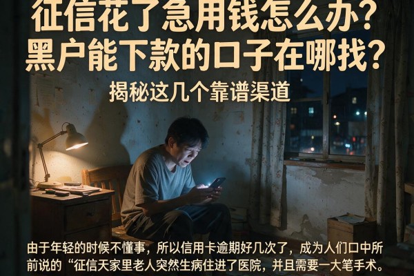 征信花了急用钱怎么办？黑户能下款的口子在哪找？揭秘这几个靠谱渠道