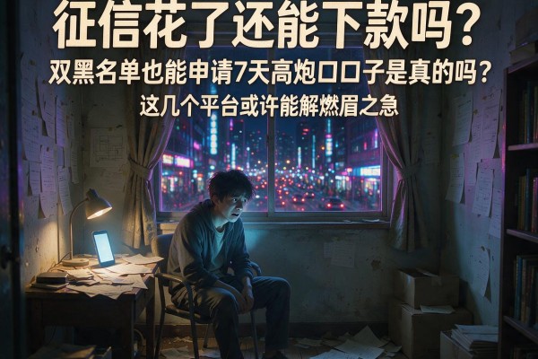 征信花了还能下款吗？双黑名单也能申请7天高炮口子是真的吗？这几个平台或许能解燃眉之急