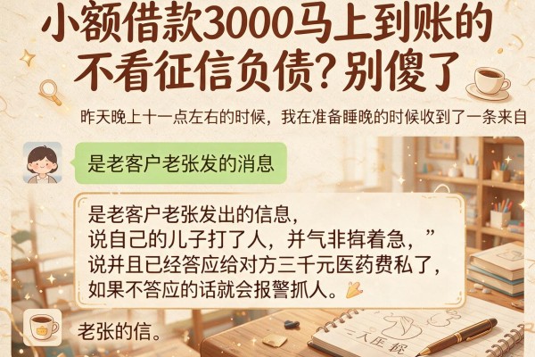 小额借款3000马上到账的不看征信负债？别傻了，真相在这里