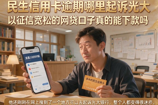 民生信用卡逾期哪里起诉光大,以及征信宽松的网贷口子真的能下款吗