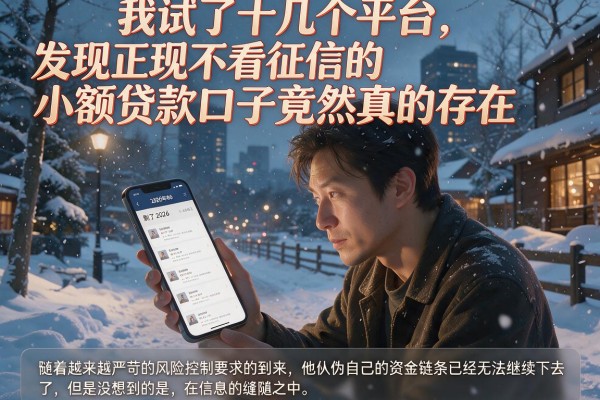 我试了十几个平台，发现正规不看征信的小额贷款口子竟然真的存在