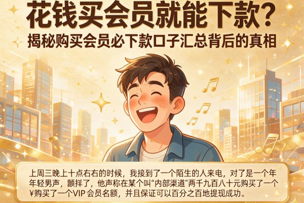 花钱买会员就能下款？揭秘购买会员必下款口子汇总背后的真相