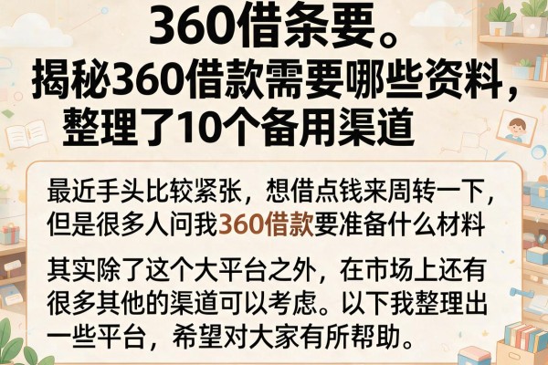 揭秘360借款需要哪些资料，整理了10个备用渠道
