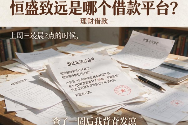 恒盛致远是哪个借款平台？查了一圈后我背脊发凉