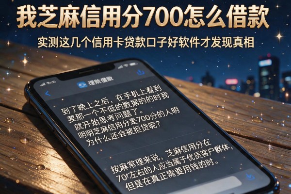 我芝麻信用分700怎么借款，实测这几个信用卡贷款口子好软件才发现真相