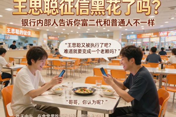 王思聪征信黑花了吗？银行内部人告诉你富二代和普通人不一样