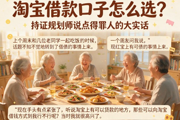 淘宝借款口子怎么选？持证规划师说点得罪人的大实话