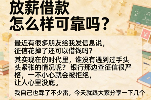 放薪借款怎么样可靠吗？分享几个我实测过的网贷口子