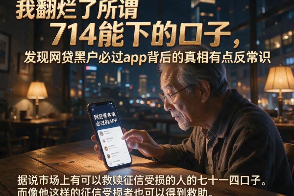 我翻烂了所谓714能下的口子，发现网贷黑户必过app背后的真相有点反常识