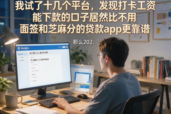 我试了十几个平台，发现打卡工资能下款的口子居然比不用面签和芝麻分的贷款app更靠谱