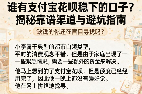 谁有支付宝花呗稳下的口子？揭秘靠谱渠道与避坑指南，缺钱的你还在盲目寻找吗？