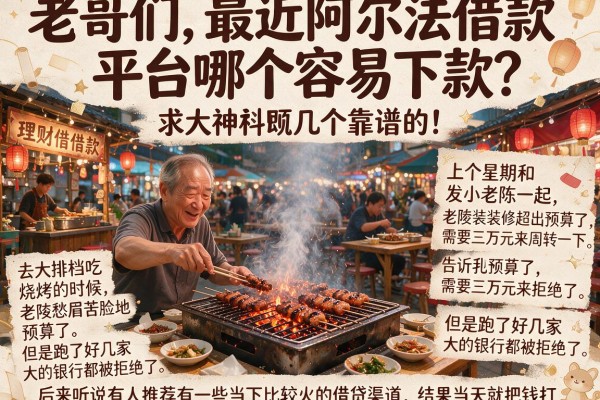 老哥们，最近阿尔法借款平台哪个容易下款？求大神科普几个靠谱的！