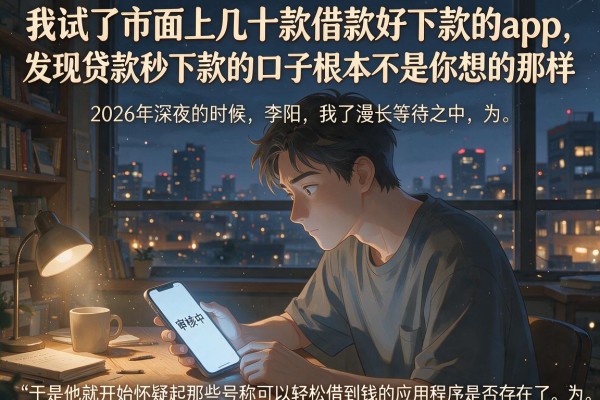 我试了市面上几十款借款好下款的app，发现贷款秒下款的口子根本不是你想的那样