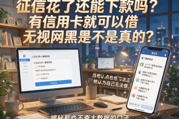 征信花了还能下款吗？有信用卡就可以借无视网黑是不是真的？揭秘那些不查大数据的口子