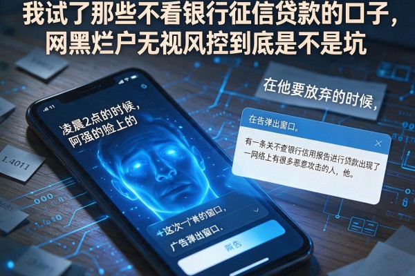 我试了那些不看银行征信贷款的口子，网黑烂户无视风控到底是不是坑