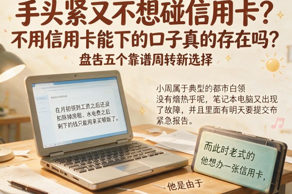 手头紧又不想碰信用卡？不用信用卡能下的口子真的存在吗？盘点五个靠谱周转新选择