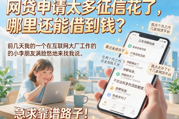 网贷申请太多征信花了,哪里还能借到钱?急求靠谱路子!