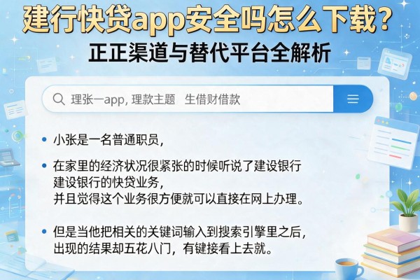 建行快贷app安全吗怎么下载？正规渠道与替代平台全解析