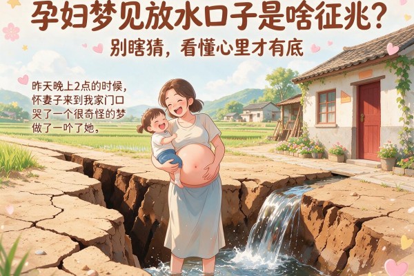 孕妇梦见放水口子是啥征兆？别瞎猜，看懂心里才有底