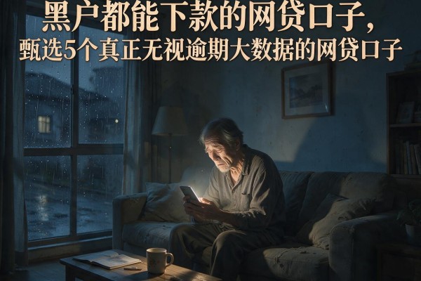 黑户都能下款的网贷口子，甄选5个真正无视逾期大数据的网贷口子